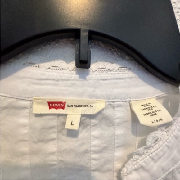 Levi’s Mandy Ling Sleeve Blouse Large New - Picture 4 of 8